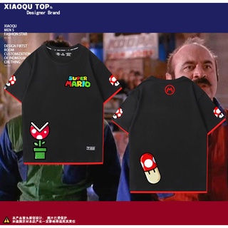 [COD]เสื้อยืด Mary ส่วยให้ Nintendo Mario เกมเครื่องสีแดงและสีขาวสร้างสรรค์เสื้อผ้าเสื้อยืดแขนสั้นS-5XL