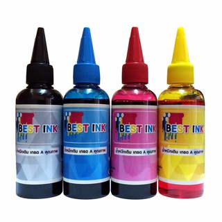 Best Inkjet Canon น้ำหมึกเติมใช้ได้กับทุกรุ่น All Model 4 สี (สีดำ,ฟ้า,แดง,เหลือง)