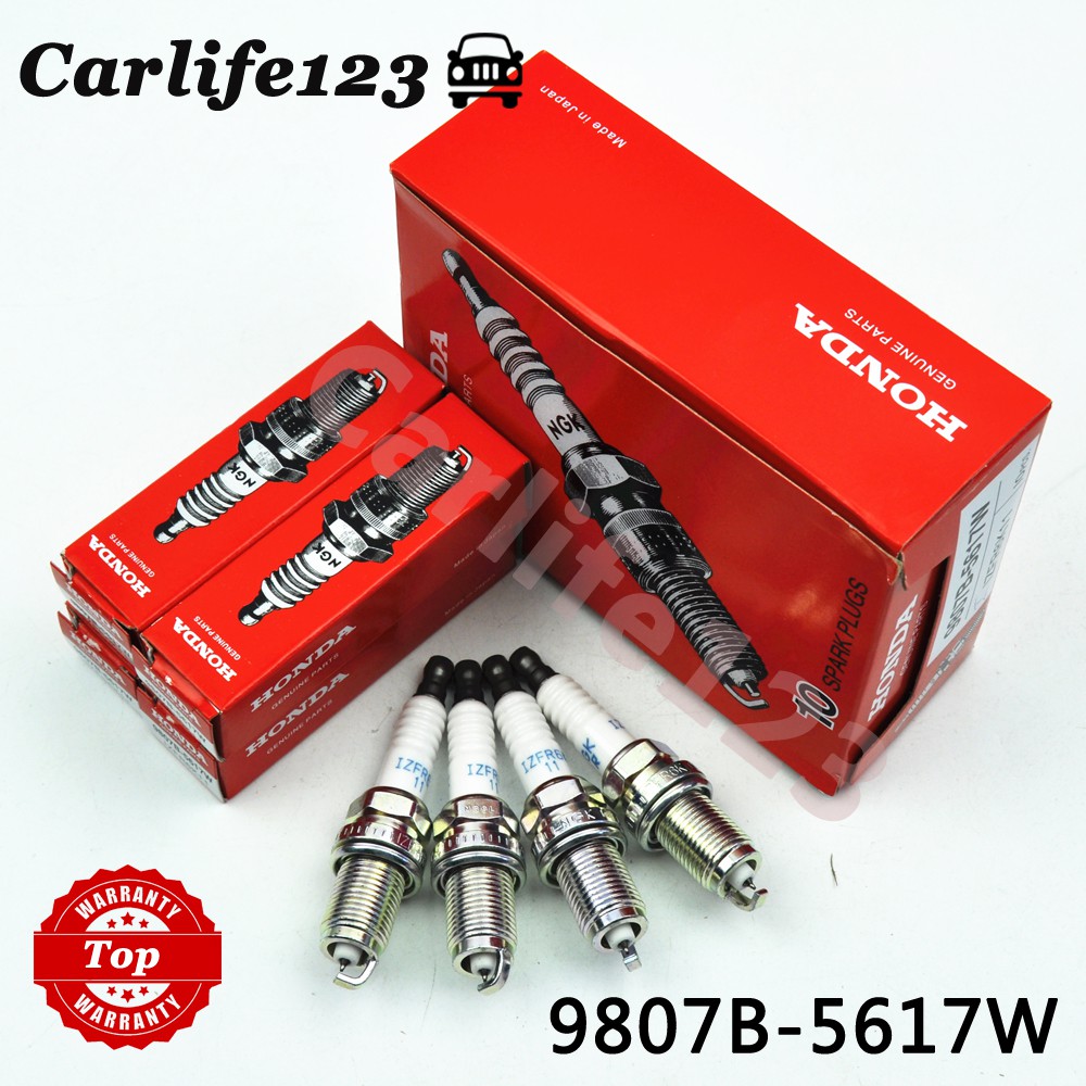 ชุด 4 ชิ้น Iridium 9807B-5617W IZFR6K-11 6994 หัวเทียนสําหรับ Honda Accord Element Civic CR-V Acura 