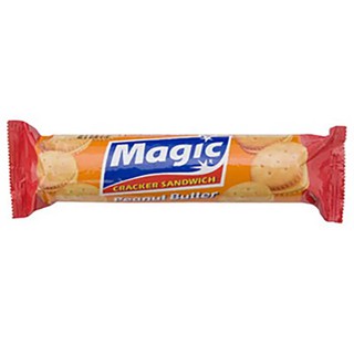 เมจิกแครกเกอร์รสเนยถั่ว 115กรัม Magic Crackers Peanut Butter Flavor 115 g.