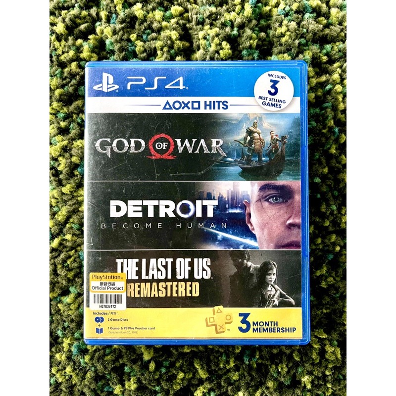 แผ่นเกม ps4 มือสอง / God of war + Detroit / zone 3