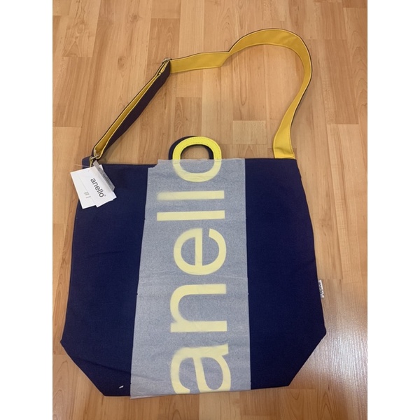 กระเป๋า Anello สีน้ำเงินเหลือง ของแท้100%