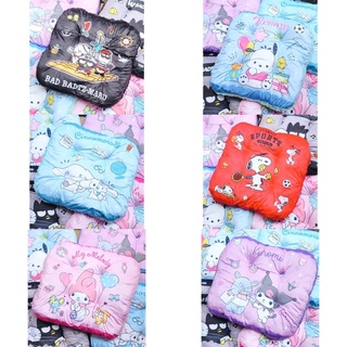 เบาะรองนั่ง Sanrio Character หนามากก ลายน่ารัก สีสันสดใส มีเชือกผูกกันเลื่อนกับขาเก้าอี้
