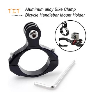 Aluminum Bike Clamp Bicycle Handlebar Mount Holder Adapter for GoPro/SJCam/YI อะแดปเตอร์อลูมิเนียมยึดจักรยาน Handlebar