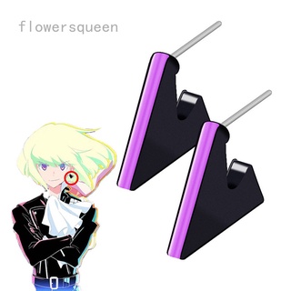 flowersqueen ต่างหูคอสเพลย์อะนิเมะ Promare Lio Fotia ทรงสามเหลี่ยมสําหรับผู้หญิง