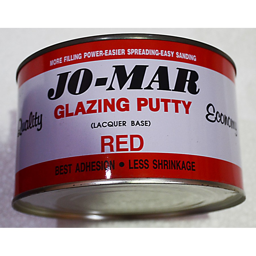 สีโป๊วแห้งเร็ว โจมาร์ JOMAR GLAZING PUTTY สีแดง