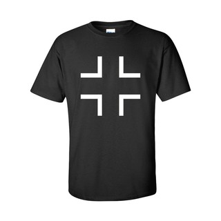 เสื้อยืดโอเวอร์ไซส์แฟชั่นใหม่เยอรมัน Balkenkreuz Wehrmacht กางเขนเหล็กเสื้อยืดฤดูร้อนยอดนิยมป่าฝ้ายแขนสั้น tee สีดำS-3XL