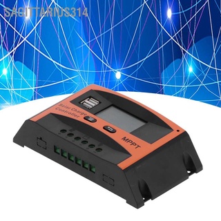 Sagittarius314 โซล่าชาร์จเจอร์ MPPT พร้อมพอร์ต Usb คู่ 12V 24V