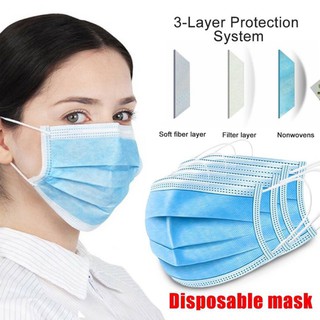 ลดแรง🔥 หน้ากากอนามัย สั่ง 1กล่อง / 50 ชิ้น ป้องกันเชื้อโรค IMPORT SURGICAL FACE MASK