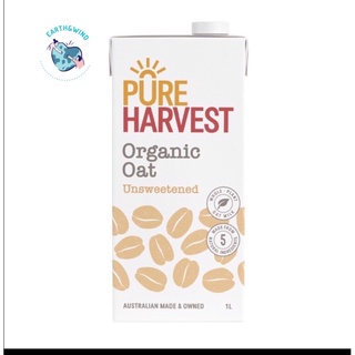 Organic Oat Milk Unsweetened Original PUREHARVEST เพียวฮาร์เวสต์ ออร์กานิค  โอ๊ต มิลค์ อันสวีตเทนเนต ออริจินอล 1 ลิตร