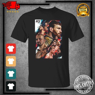 ผ้านุ่ม เสื้อยืด พิมพ์ลาย UFC ARTIST Series Event Boxing สีดํา สําหรับผู้ชาย 2021 267