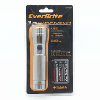 EVERBRITE ไฟฉาย ขนาด 3.1x128x3.1 cm รุ่น E011051 สีเงิน