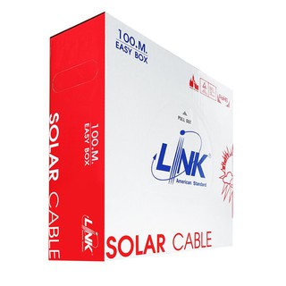 สายโซล่าเซลล์ LINK PV1-F 4 ตร.มม. 100 ม. สีดำ สายโซล่าเซลล์ จาก LINK เป็นสาย PV1-F สายไฟสำหรับไฟ DC ออกแบบมาเพื่อระบบโซล