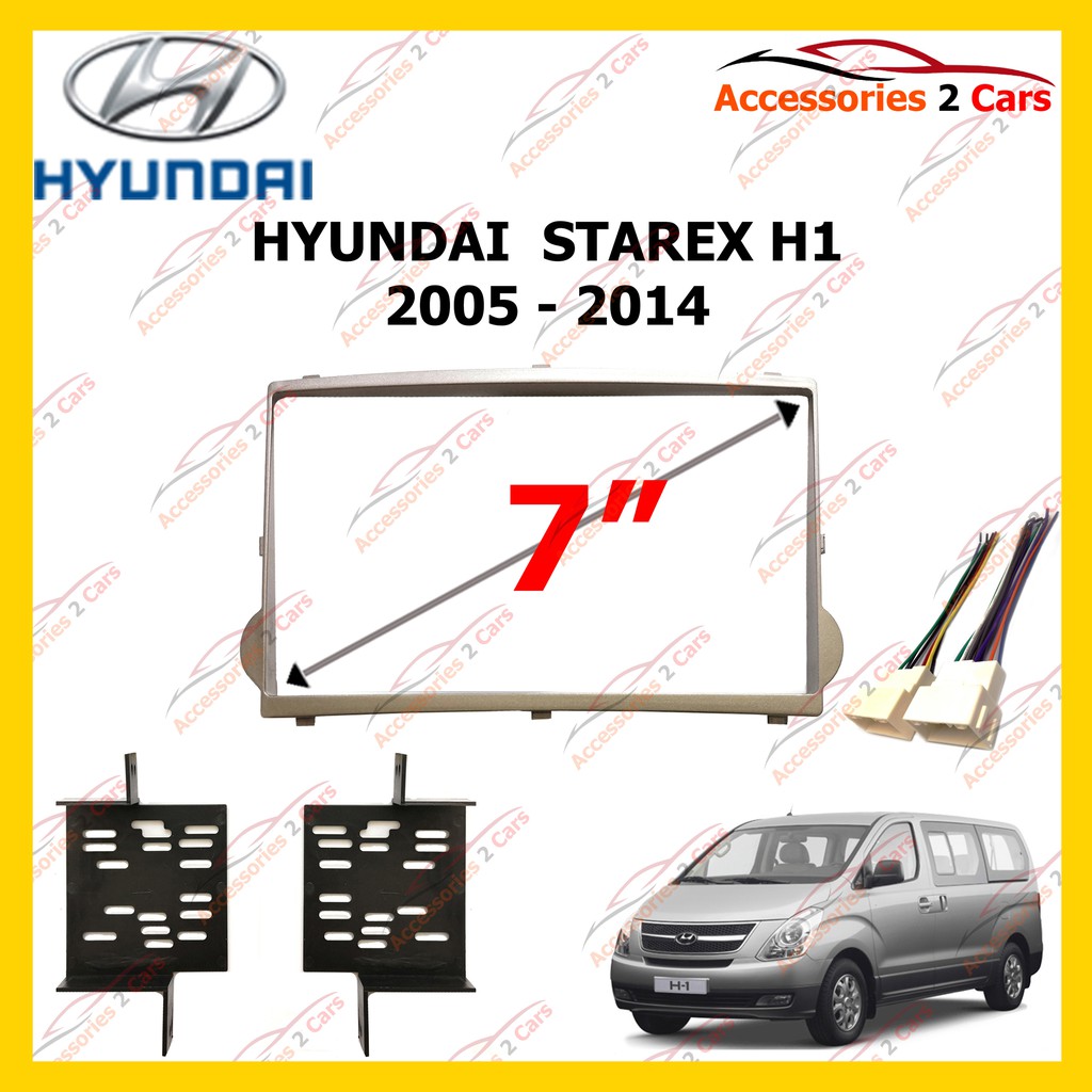 กรอบหน้าวิทยุHYUNDAI STAREX  H1 ปี2005-2014 สำหรับ 7 นิ้ว รหัสNV-HY-047