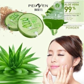 แป้งพัฟว่านหางจระเข้ 99% แป้งพัฟ Peiyen Aloe Vera 99% แป้งพัฟ แป้งพัฟคุมมัน แป้งกันน้ำ แป้งตลับ Soothing &amp; Moisture