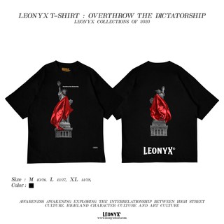 เสื้อยืดแขนสั้น  "OVERTHROW THE DICTATOR" LEONYX T-SHIRT