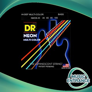 DR.STRING สายเบส 4 สาย NEON สายนีออนเรืองแสง