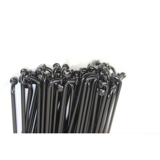 Black 14G304 Stainless Steel Bicycle Spokes 14K หัวงอ