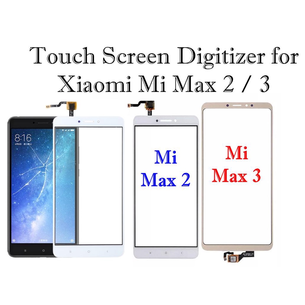 หน้าจอสัมผัส Digitizer สําหรับ Xiaomi Mi Max 2 3