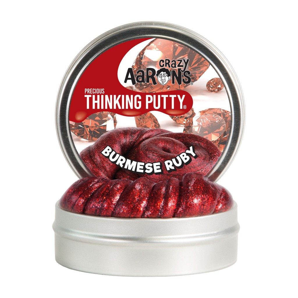Crazy Aaron's Thinking Putty รุ่น Precious Gems สีทับทิม Burmese Ruby ขนาด 3 นิ้ว