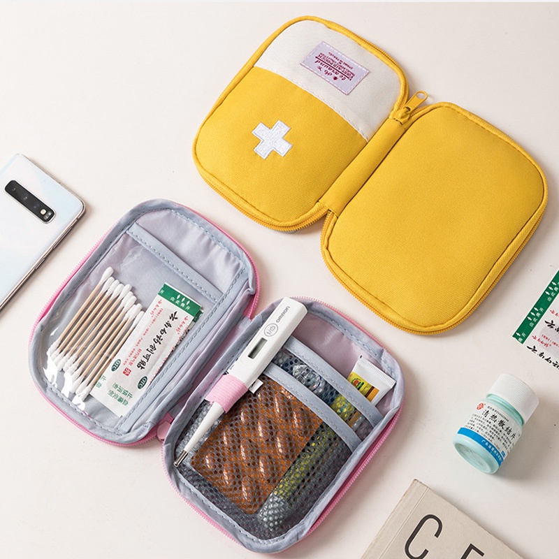 กระเป๋าปฐมพยาบาล ขนาดเล็ก แบบพกพา เหมาะกับการเดินทางกลางแจ้ง สําหรับใช้ในบ้าน - รูปที่ 2