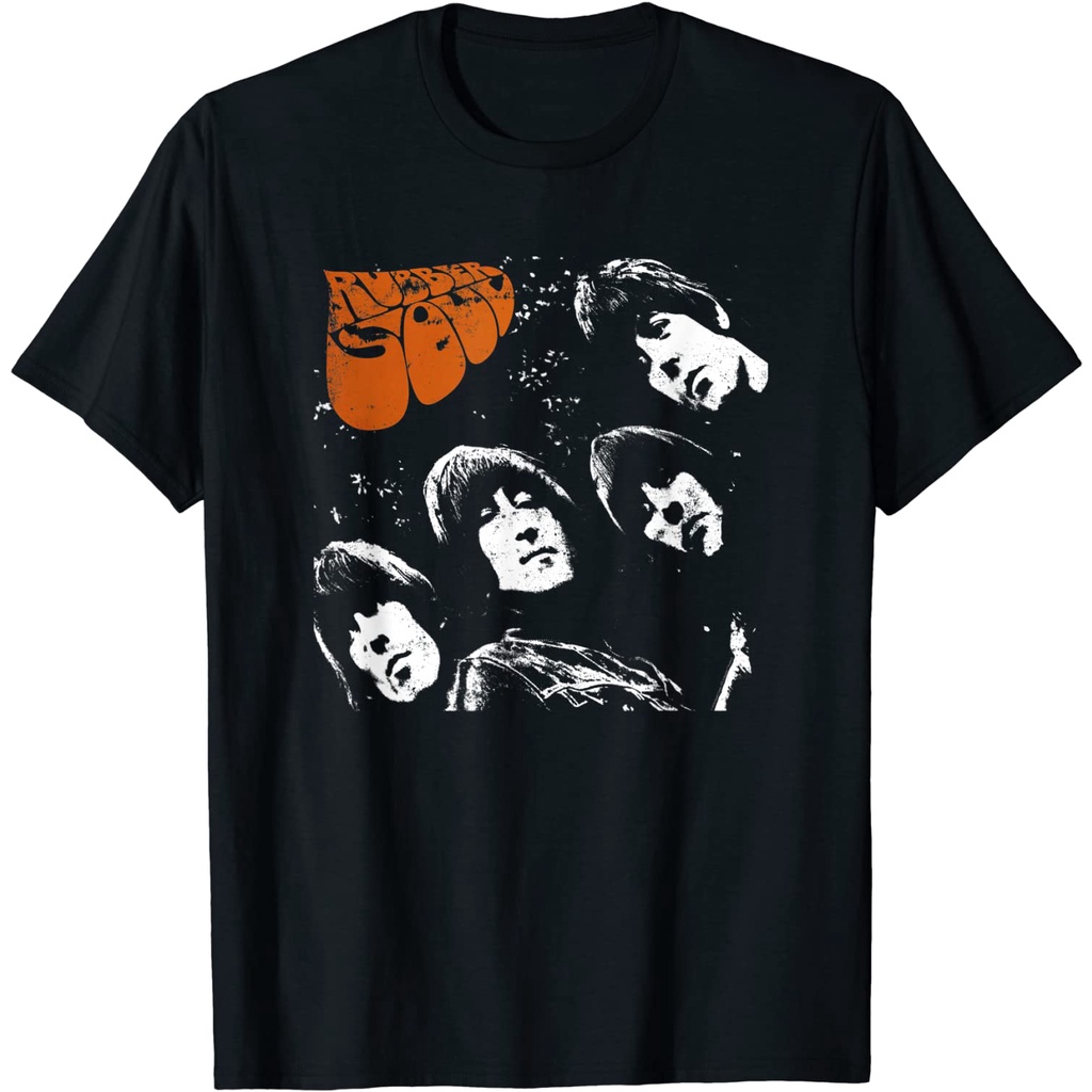 เสื้อยืดวินเทจเสื้อยืด พิมพ์ลาย The Beatles Rubber Soul สําหรับผู้ใหญ่ S-4XL &lt;2022&gt;