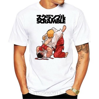 tshirtเสื้อยืดคอกลมฤดูร้อนเสื้อยืดลําลอง แขนสั้น พิมพ์ลายกองทัพเรือ Scramble T- Bjj No Gi-Jitsu Counterculture Navy Bjj