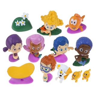 ของเล่นฟิกเกอร์ Bubble Guppies เค้ก Topper GIL Molly Nonny Deema Oona Goby 12 ชิ้น