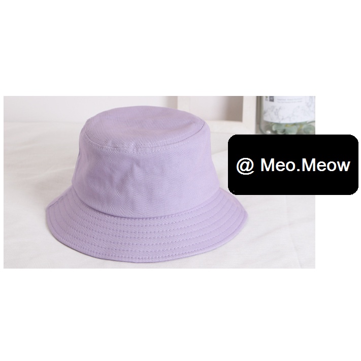 พร้อมส่งในไทย ! Bucket หมวกบักเก็ต (สีม่วง) สีพื้น