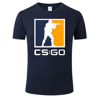 เสื้อยืดลําลอง ผ้าฝ้าย 100% แขนสั้น พิมพ์ลาย Cs Go แนวสตรีท สําหรับผู้ชาย LHZYสามารถปรับแต่งได้