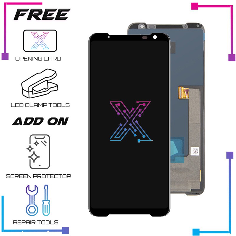 จอแสดงผล LCD สําหรับ ASUS ROG PHONE 3 / ROG 3 STRIX ZS661KL ZS661KS I003D