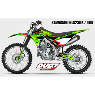 สติ๊กเกอร์วิบาก KAWASAKI KLX 230R ทั้งคัน Graphic kit สติ๊กเกอร์เคลือบเงา สุดคุ้ม