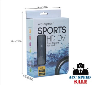 Waterproof Sports HD DV True Record HD World (DV2000) กล้องแอคชั่น