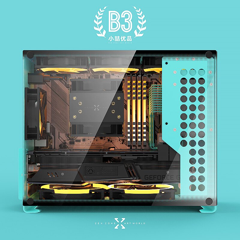 Braveman ZZAW Super Mini MATX case B3 Aluminum Alloy PC case Desktop DIY PC case with DIY Install Ma