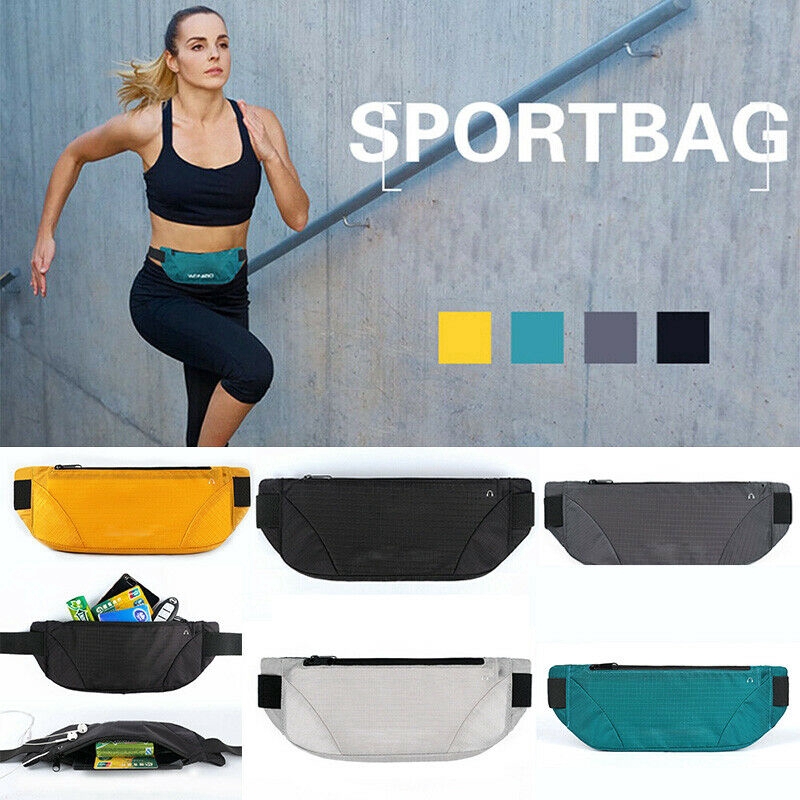 2019 กันน้ํา Sport Runner เอว Bum Bag Running Jogging Belt Pouch Zip Fanny Pack