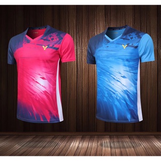 เสื้อกีฬาแขนสั้น ลายทีม Victor Jersey จากมาเลเซีย