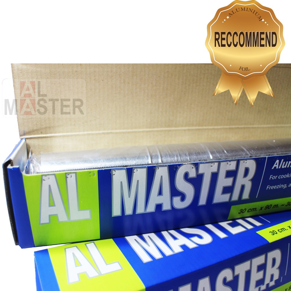[รบกวนกดสั่งซื้อไม่เกิน 6 ม้วน/คำสั่งซื้อ] อลูมิเนียมฟอยล์ห่ออาหาร -  AL Master กว้าง 30 ซ.ม. ยาว 90 เมตร - รูปที่ 6