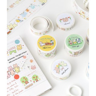 เทปวาชิ Washi Tape สําหรับตกแต่งสมุดไดอารี่ 1 ม้วน