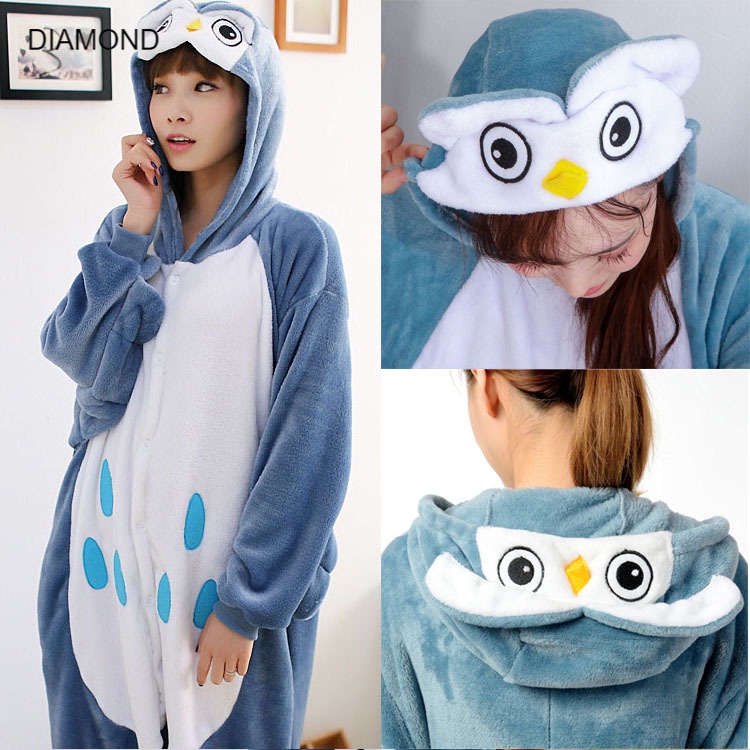 พร้อมส่ง Diamond ราคาถูก ชุดมาสคอต ชุดนอนกันหนาว ก็อตซิลล่า ไดโนเสาร์ นกฮูก สัตว์แต่งตัว - รูปที่ 4