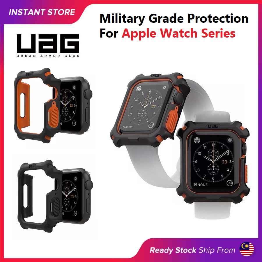 Apple Watch 7 SE 6 5 4 3 2 1 Series UAG เคสป้องกันเต็มรูปแบบ ฝาครอบกันชน เกรดทหาร / สาย - 45 มม. 44 มม. 42 มม.