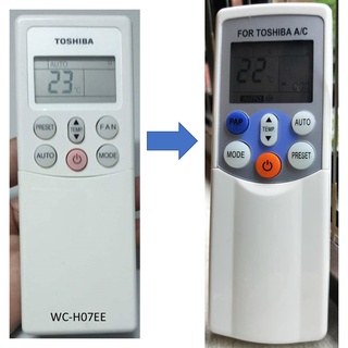 รีโมทคอนโทรลเครื่องปรับอากาศ Toshiba WC-H07EE