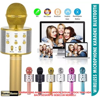 Mic Bluetooth WS-858 / Smule Wireless Karaoke Portable / microphone wireless bluetooth
