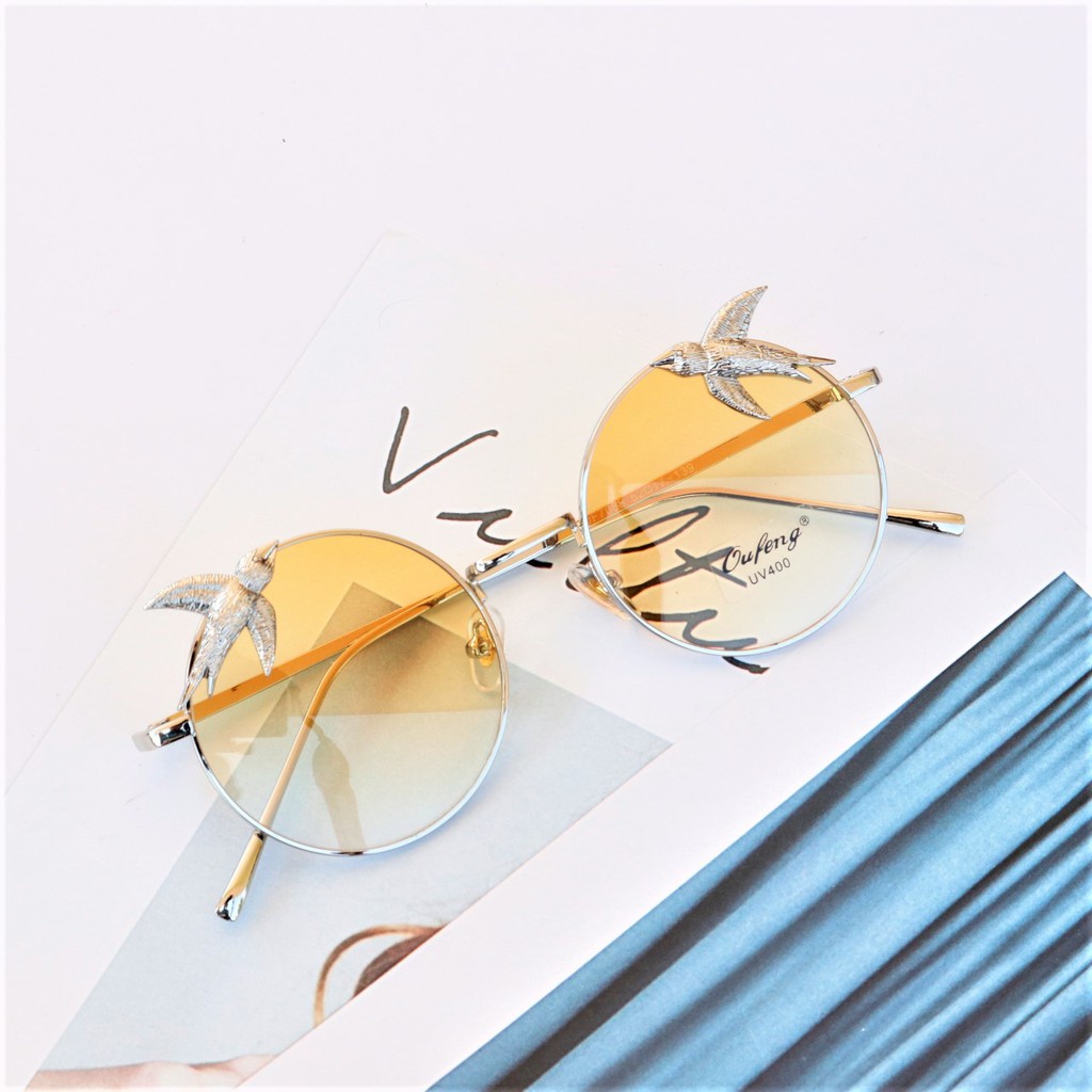 แว่นกันแดดUV400  ทรงกลม  สไตล์แฟชั่น OF7088 - รูปที่ 2