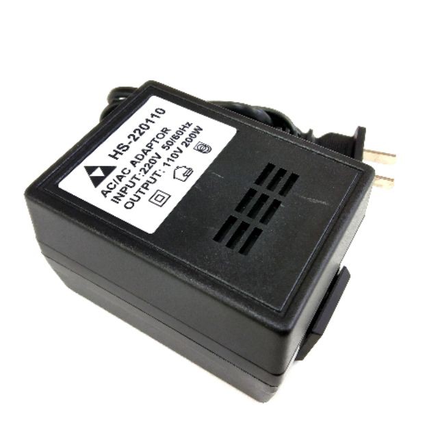 ลดราคา หม้อแปลงไฟ Adapter Input 220v Output 110 200w #สินค้าเพิ่มเติม สายต่อจอ Monitor แปรงไฟฟ้า สายpower ac สาย HDMI
