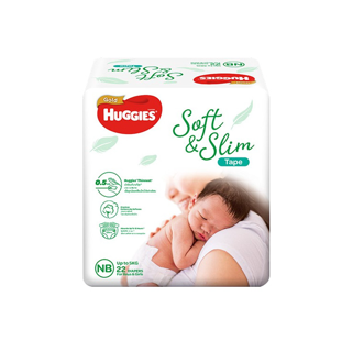 โปรโมชั่น : Huggies Gold SoftSlim Tape NB-Sแพมเพิสเด็ก ผ้าอ้อมเด็ก ผ้าอ้อมแรกเกิด พรีเมียม ฮักกี้ส์ โกลด์ ซอฟท์แอนด์สลิม แบบเทป