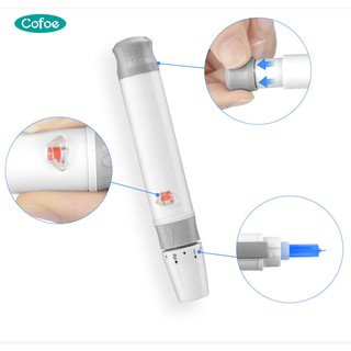 Cofoe อุปกรณ์ปากกาทดสอบเบาหวาน น้ําตาลในเลือด รักษาตัวอย่างเลือดฝอย สําหรับทดสอบ