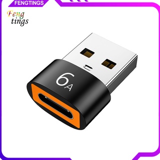 [Ft] อะแดปเตอร์ที่ชาร์จ Type-C ตัวเมีย เป็น USB3.0 ตัวผู้ ชาร์จเร็ว สําหรับโทรศัพท์มือถือ