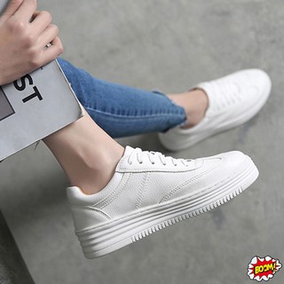 BOOM💣รองเท้าผ้าใบขาว เบา ใส่สบาย เบอร์35-40
