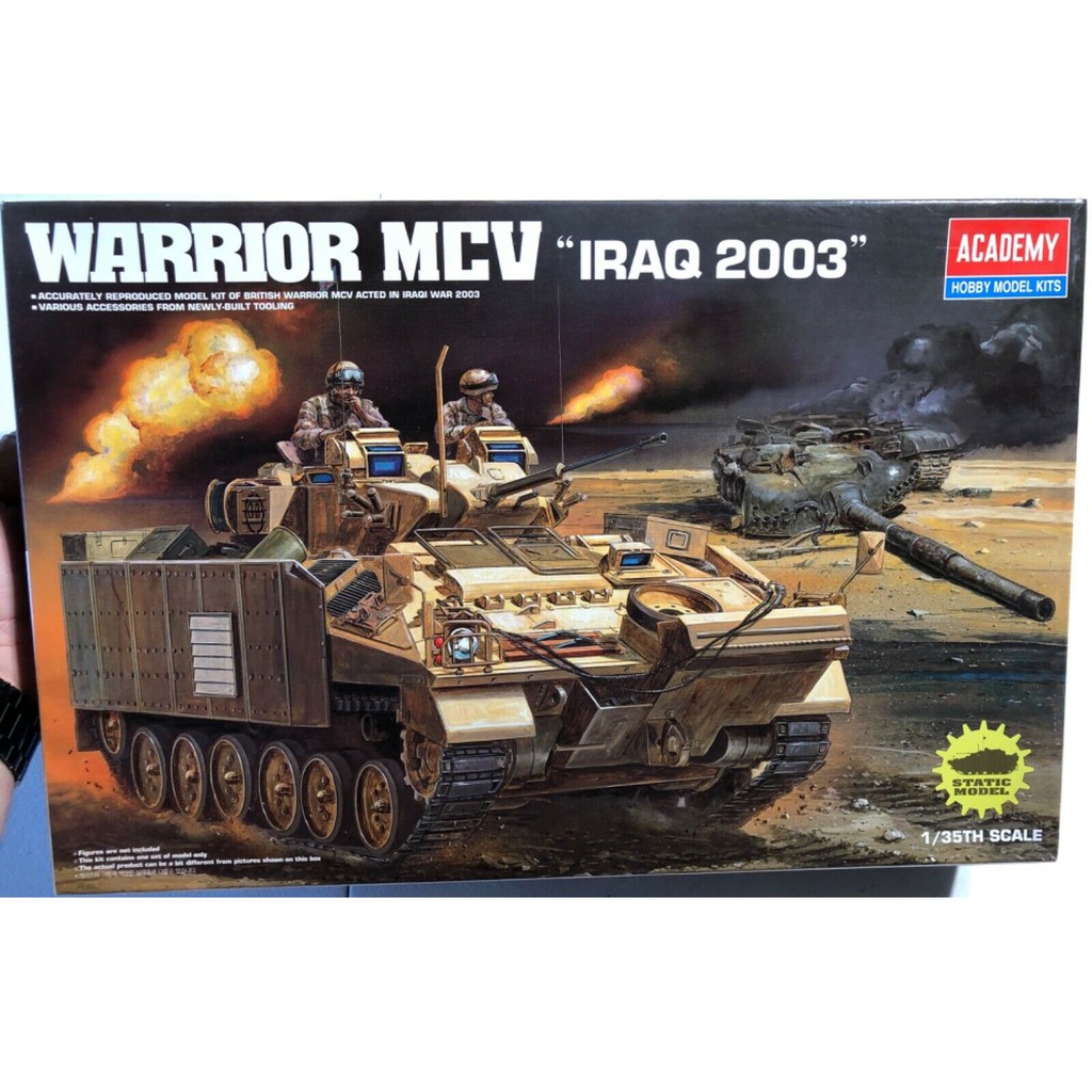 โมเดลรถถัง ยุทธยานยนต์ Academy Model 1/35 AC13201 WARRIOR MCV "IRAQ 2003"