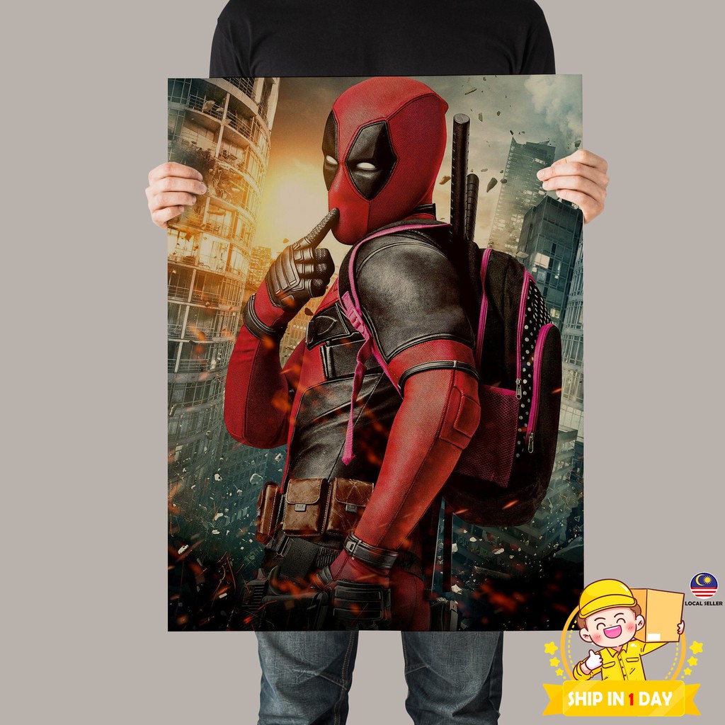 Deadpool Retro สําหรับตกแต่งผนัง A3 Size